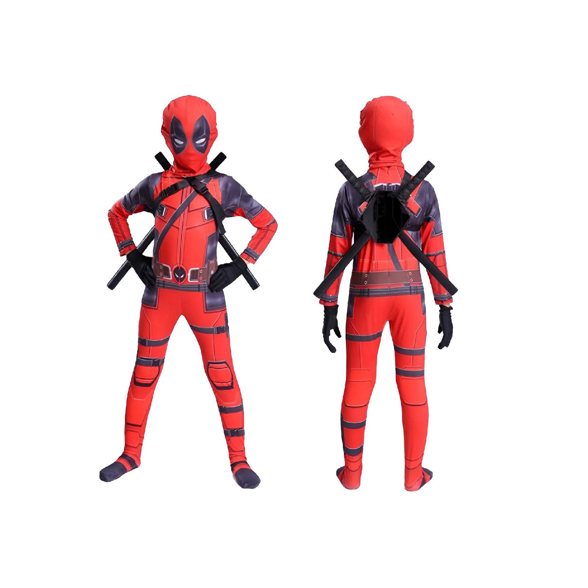 Deadpool 2 Red & Black Kids' Cosplay Suit