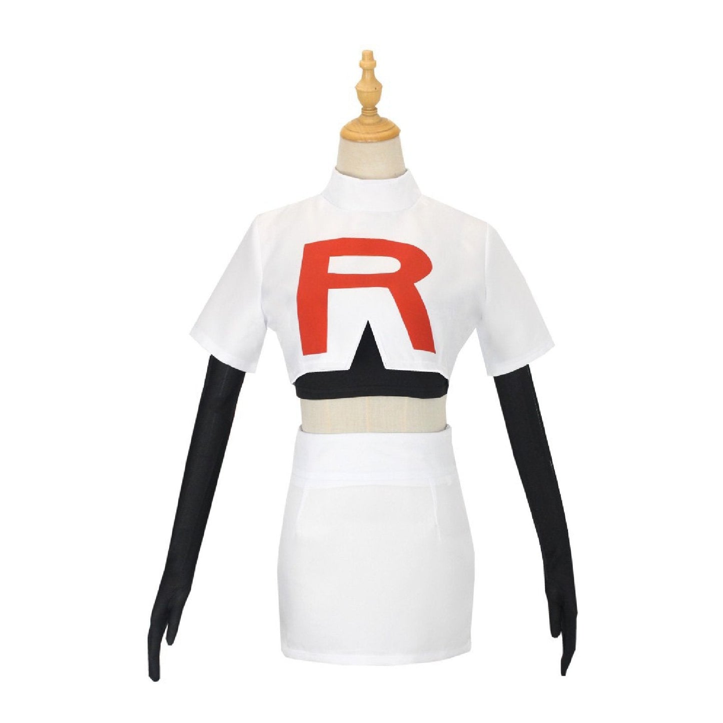 Pokemon Jessie Cosplay Costume Authentic Team Rocket Outfit Set