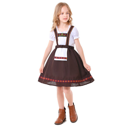 Traditional Oktoberfest Kid's Bavarian Dirndl Dress