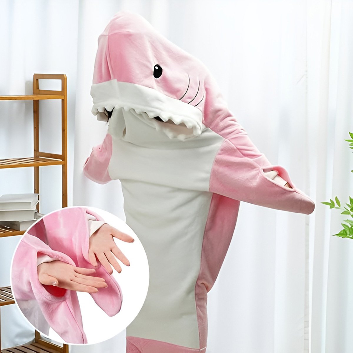 Flannel Shark Sleeping Bag Costume