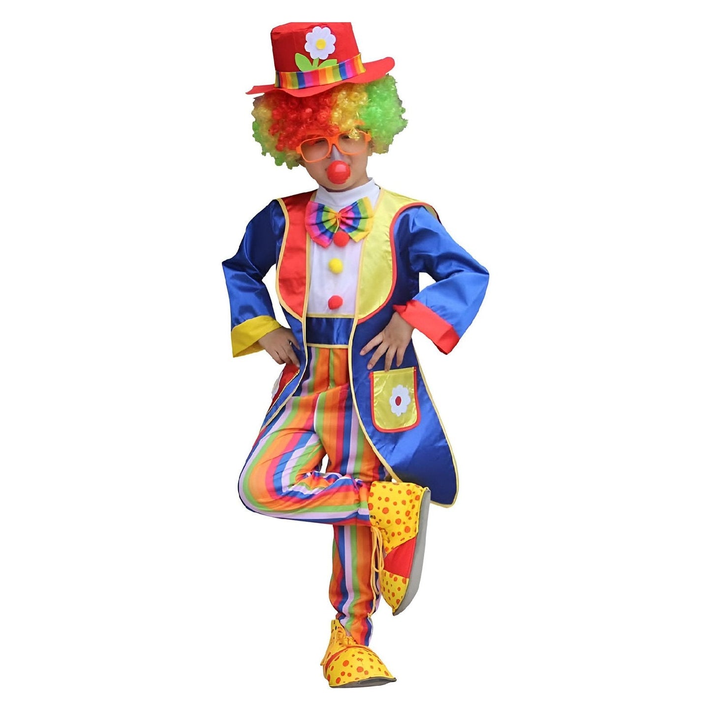 Halloween Boy Girl Circus Clown Costume Suit Cosplay Masquerade Magic