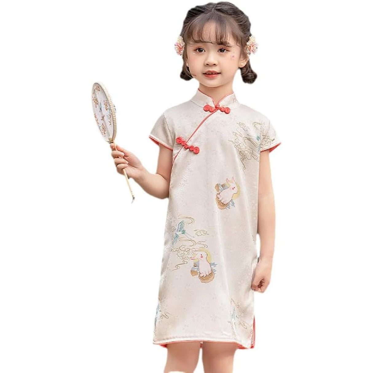 'Jade Rabbit' Girl's Chinese Qipao Dress