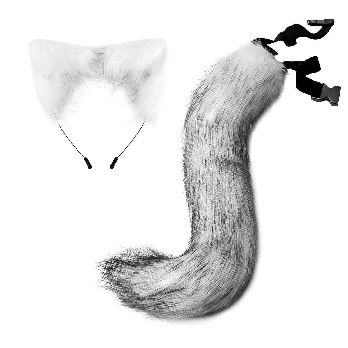 Halloween Cos Simulation Fox Plush Tail Hair Band Headdress