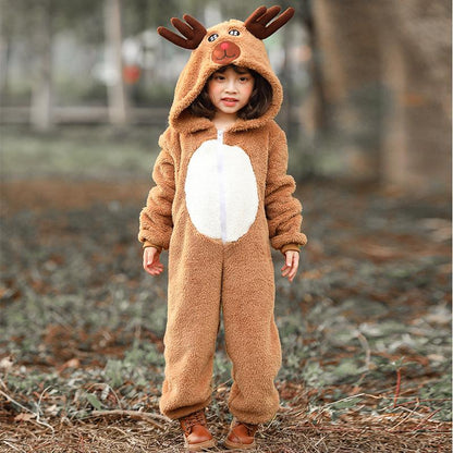 Kids' Reindeer Onesie Cosplay Costume