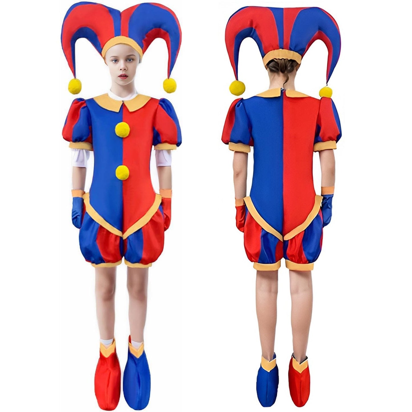 Magical Circus Cosplay Bodysuit Pomni Costume for Halloween