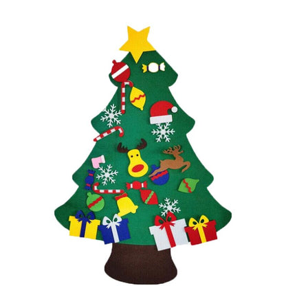 Interactive Felt Christmas Tree Set with Ornaments