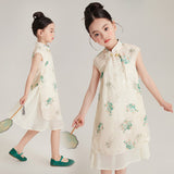 Ivory Floral Cheongsam Dress