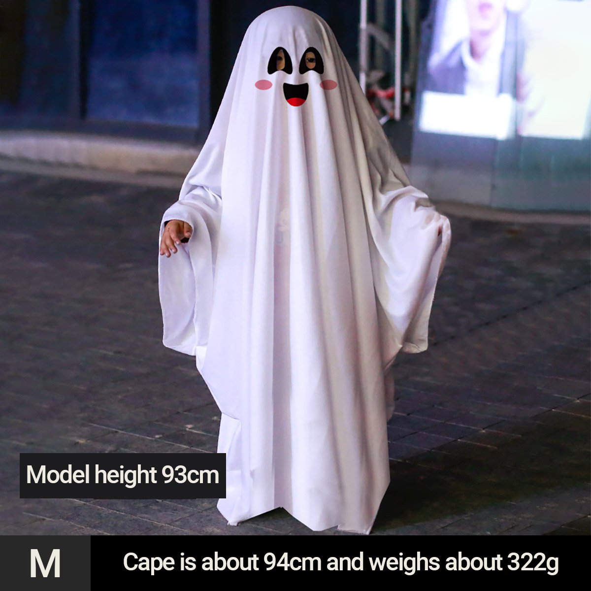 White Ghost Cloak Halloween Costume