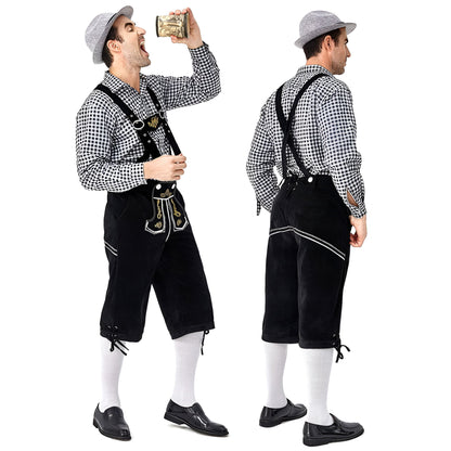 Traditional Bavarian Oktoberfest Lederhosen Outfit