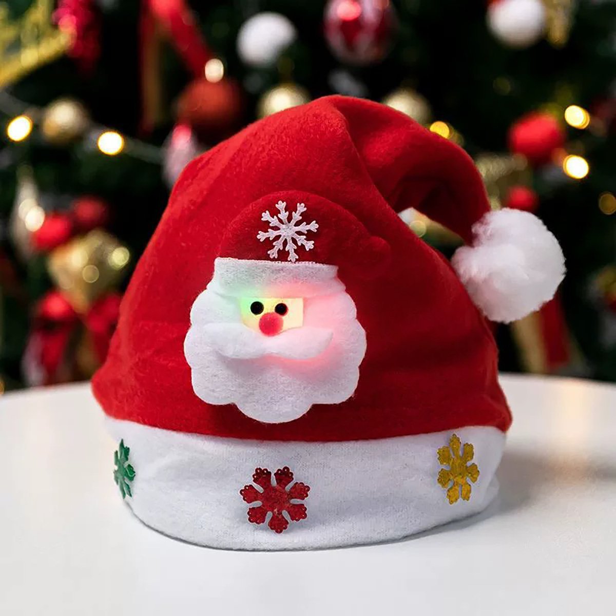 Festive Snowman LED Christmas Hats