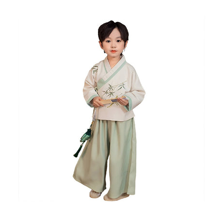 Boys Hanfu Two Piece Set Traditional Chinese Outfit