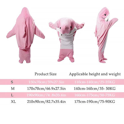 Flannel Shark Sleeping Bag Costume