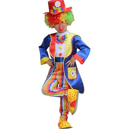 Halloween Boy Girl Circus Clown Costume Suit Cosplay Masquerade Magic