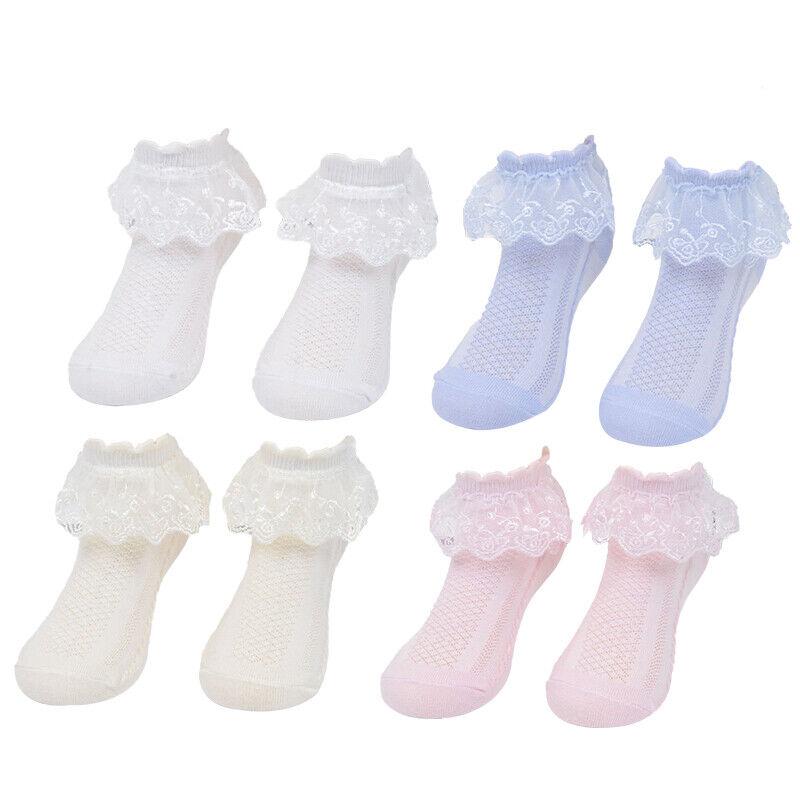 Chic Lace-Trimmed Princess Short Socks