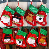 Christmas Stocking Socks Ornament Xmas Tree Party Hanging Gift Candy Bags Decor - Aimall