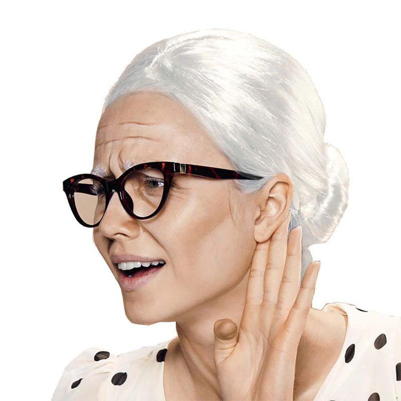 Authentic White Granny Wig