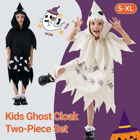 Kids Ghost Cloak Two-Piece Costume Set