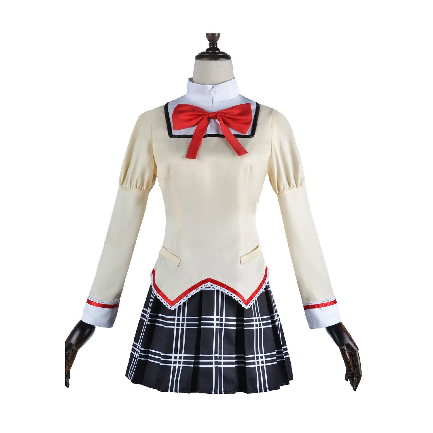 Madoka Magica Kaname Cosplay Costume Uniform Dress