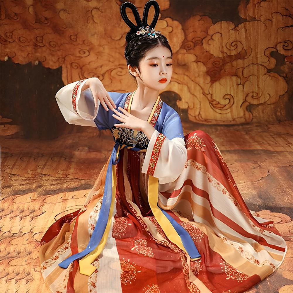 Kids' Dunhuang Princess Chinese traditional dress - elegant Hanfu
