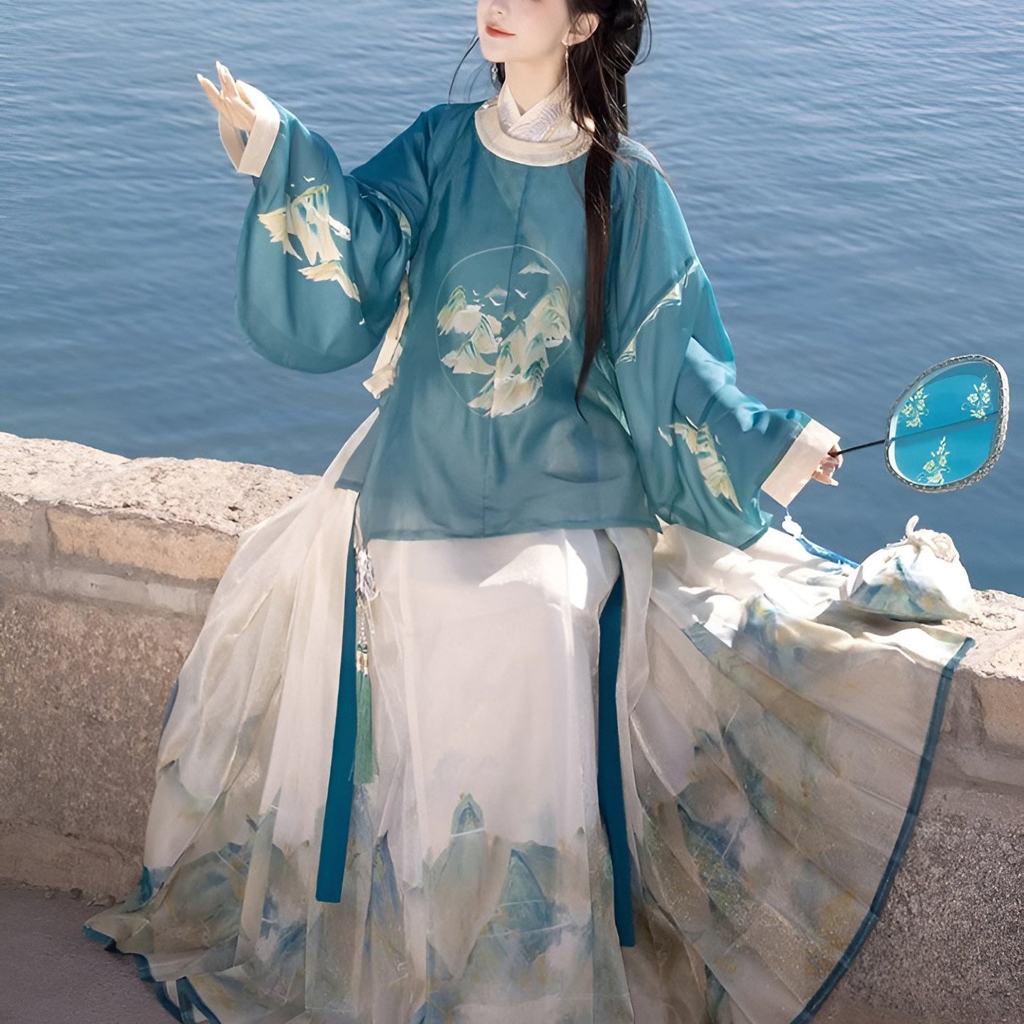 ‘’Azure Mountain Whisper” Ming Style Hanfu