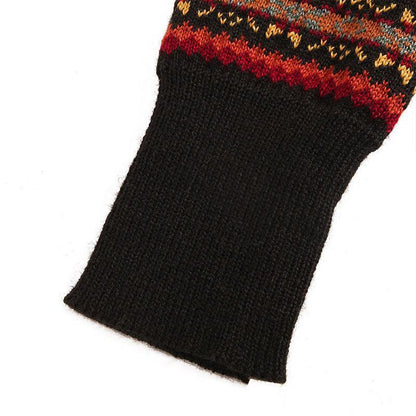 Bohemian Style Knee-High Knit Socks