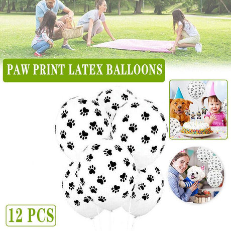 Paw Print Latex Balloons