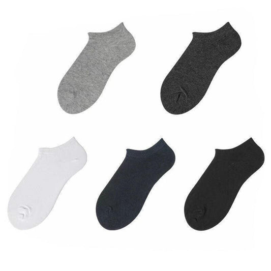 Classic Solid Cotton Boat Socks