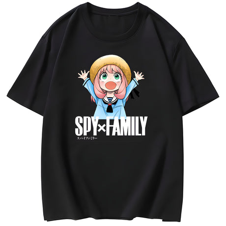 Spy x Family Anime T-Shirt- Black