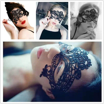 Black Lace Eye Mask Cosplay Prop