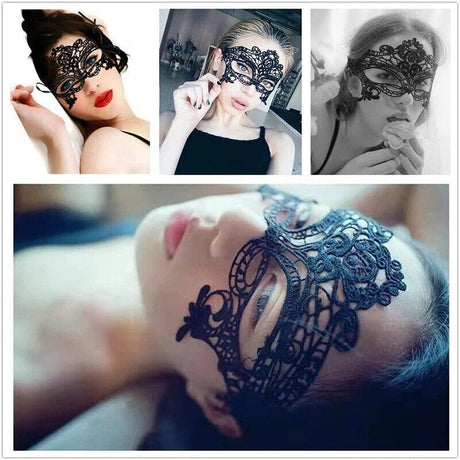 Black Lace Eye Mask Cosplay Prop