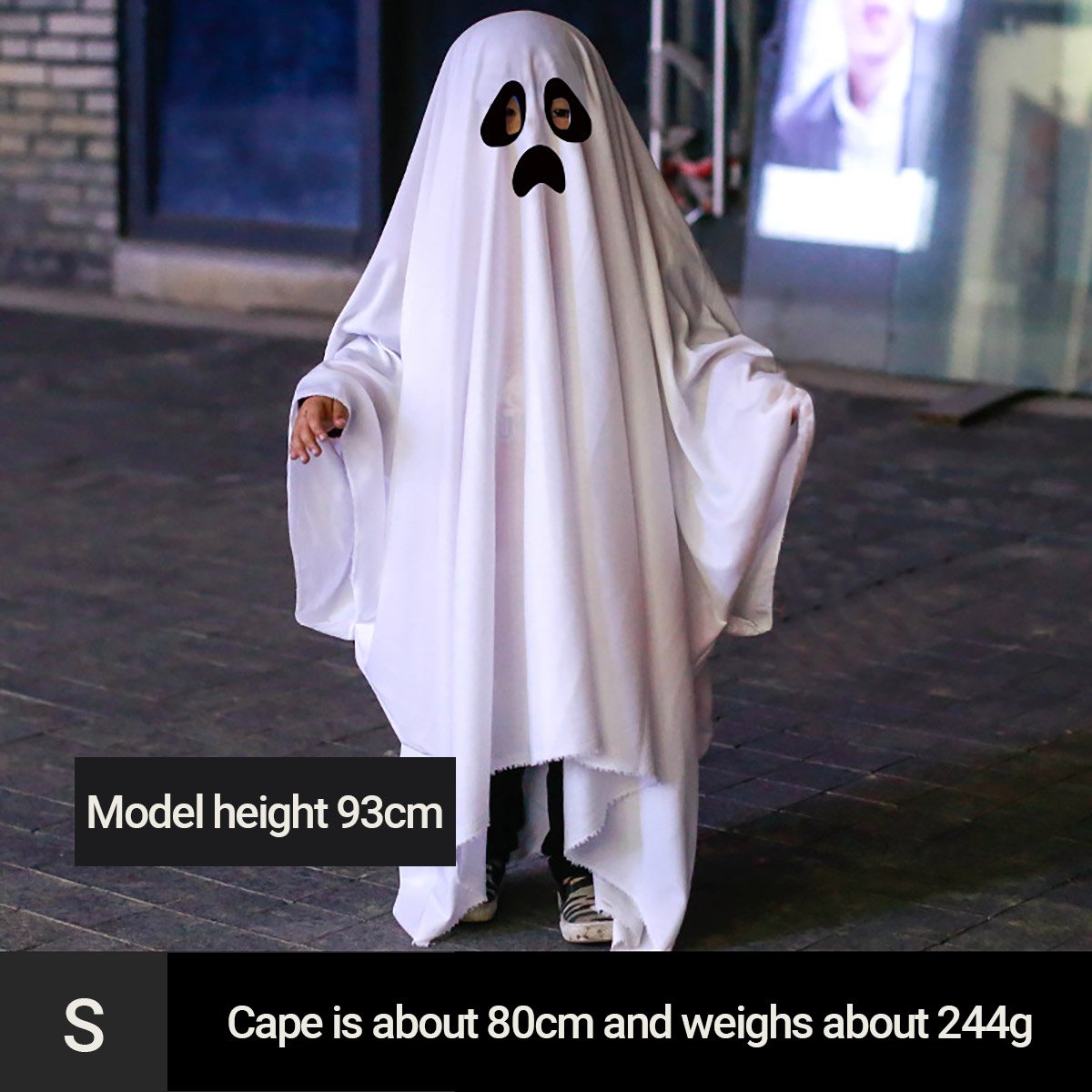 White Ghost Cloak Halloween Costume