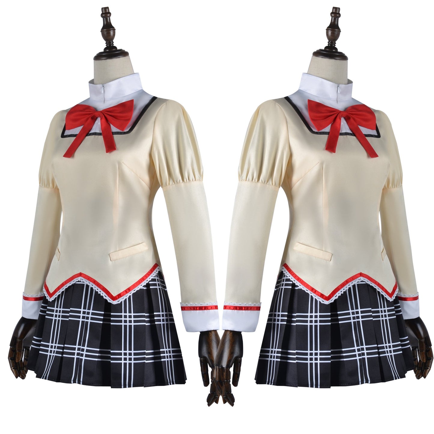 Madoka Magica Kaname Cosplay Costume Uniform Dress