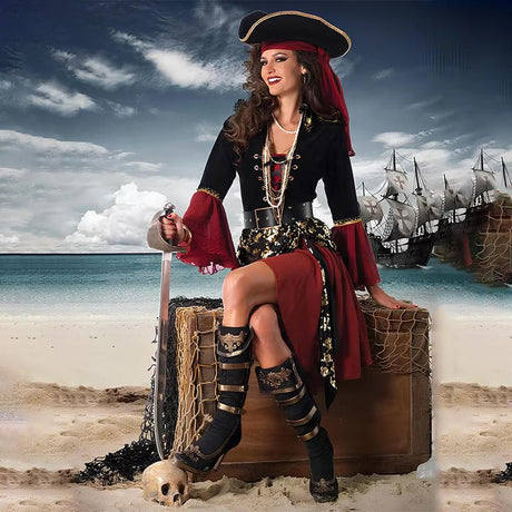 Captain Jack Female Pirate Cosplay Costume