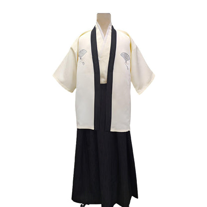 Japanese kimono men's formal dress Japanese cuisine dress Traditional costume - Aimall