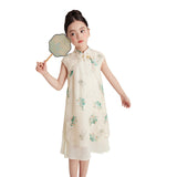 Ivory Floral Cheongsam Dress