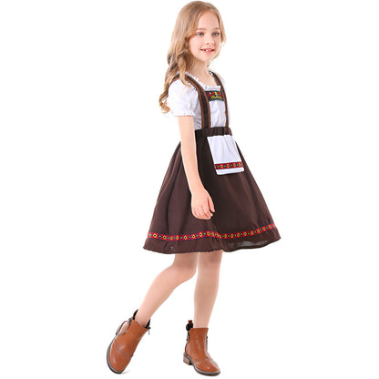 Traditional Oktoberfest Kid's Bavarian Dirndl Dress