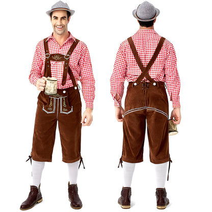 Traditional Bavarian Oktoberfest Lederhosen Outfit