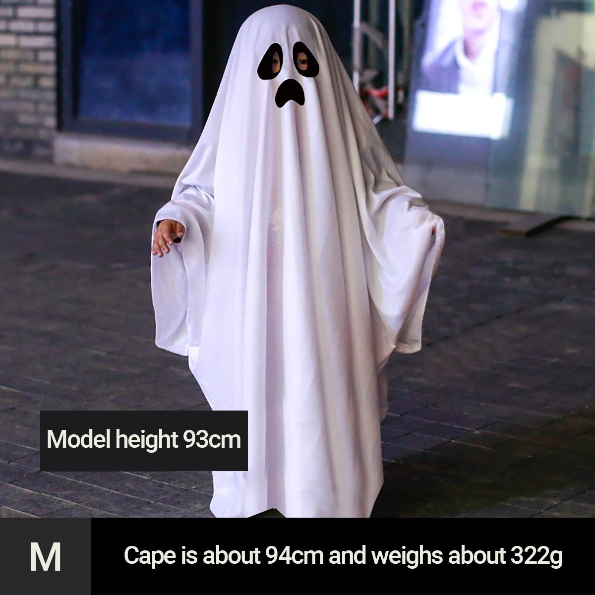 White Ghost Cloak Halloween Costume