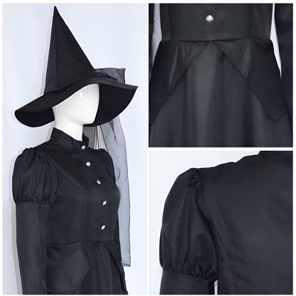 Wizard Of Oz Halloween Costume Stage Performance Adult Cosplay Black Witch Witch Play Parent-Child Costume - Aimall