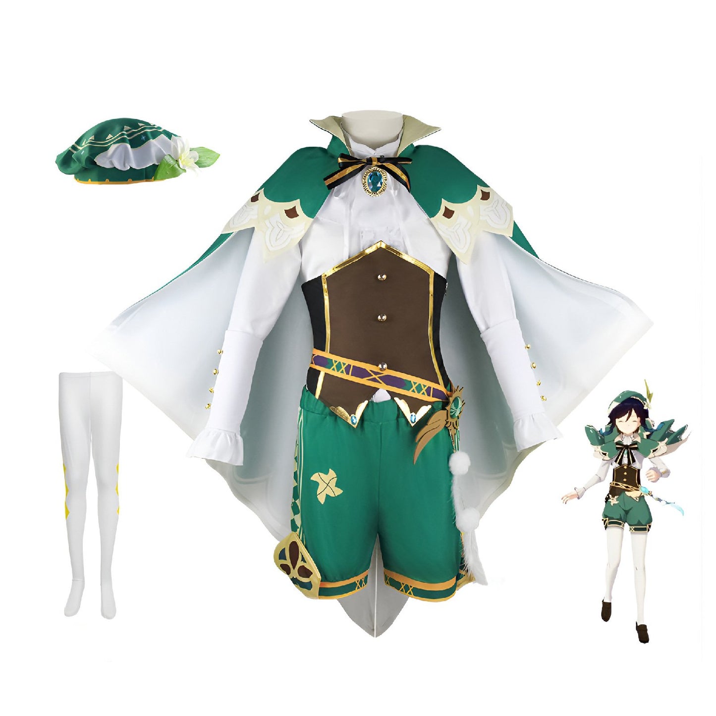 Genshin Impact Venti Cosplay Costume