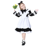 Fairy Tales Fantasy Wonderland Blue Maid Halloween Costume Princess Dress Cosplay Girls Costume - Aimall