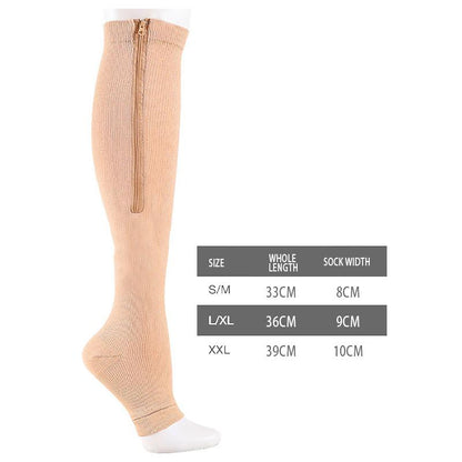 Premium Zip-Up Compression Socks