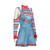 Child's Play Chucky Cosplay Costume Women Halloween Outfit