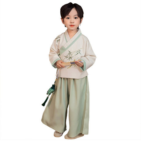 Boys Hanfu Two Piece Set Traditional Chinese Outfit