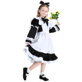 Fairy Tales Fantasy Wonderland Blue Maid Halloween Costume Princess Dress Cosplay Girls Costume - Aimall