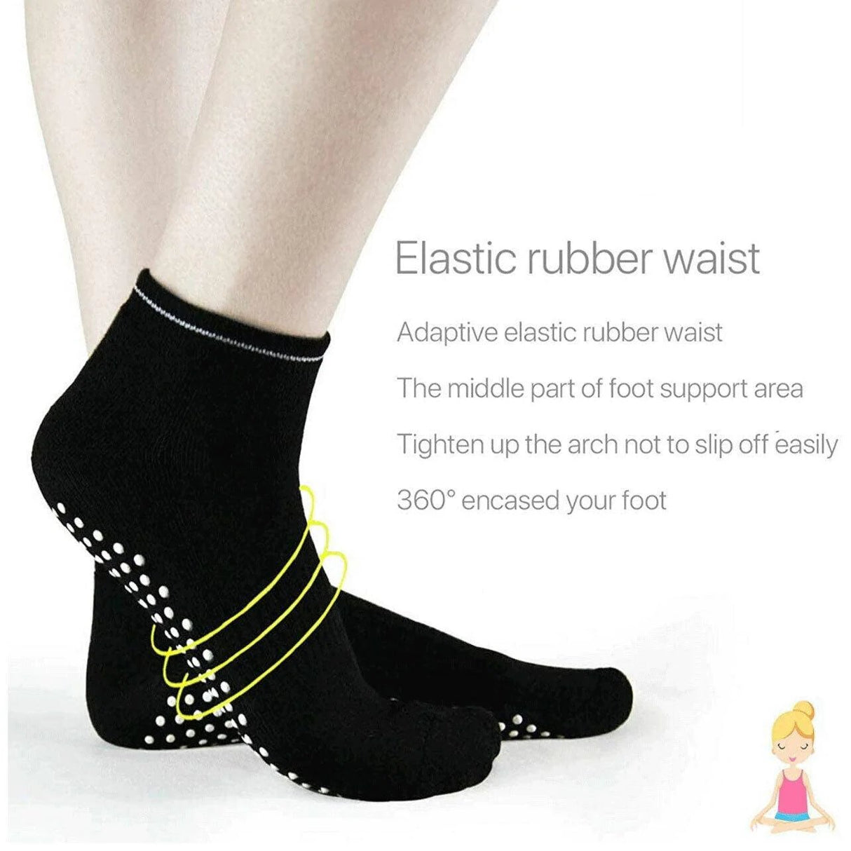 Non-Slip Premium Gripper Ankle Socks