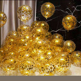 Sparkling Clear Confetti Balloons for Parties