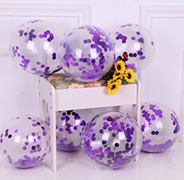 Sparkling Clear Confetti Balloons for Parties
