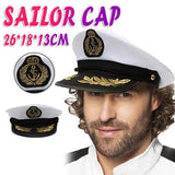 Sailor Cap Boat Captain Hat For Navy Skipper Costume Fancy Marine Dress AU - Aimall