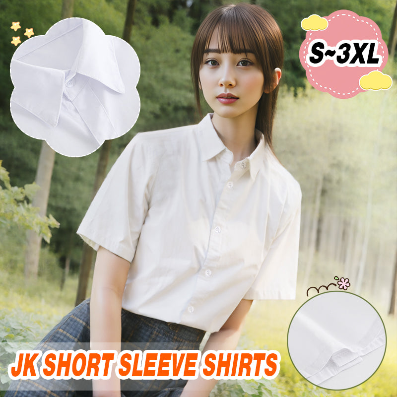 Trendy JK School Uniform Short Sleeve Shirt for Women and Girls